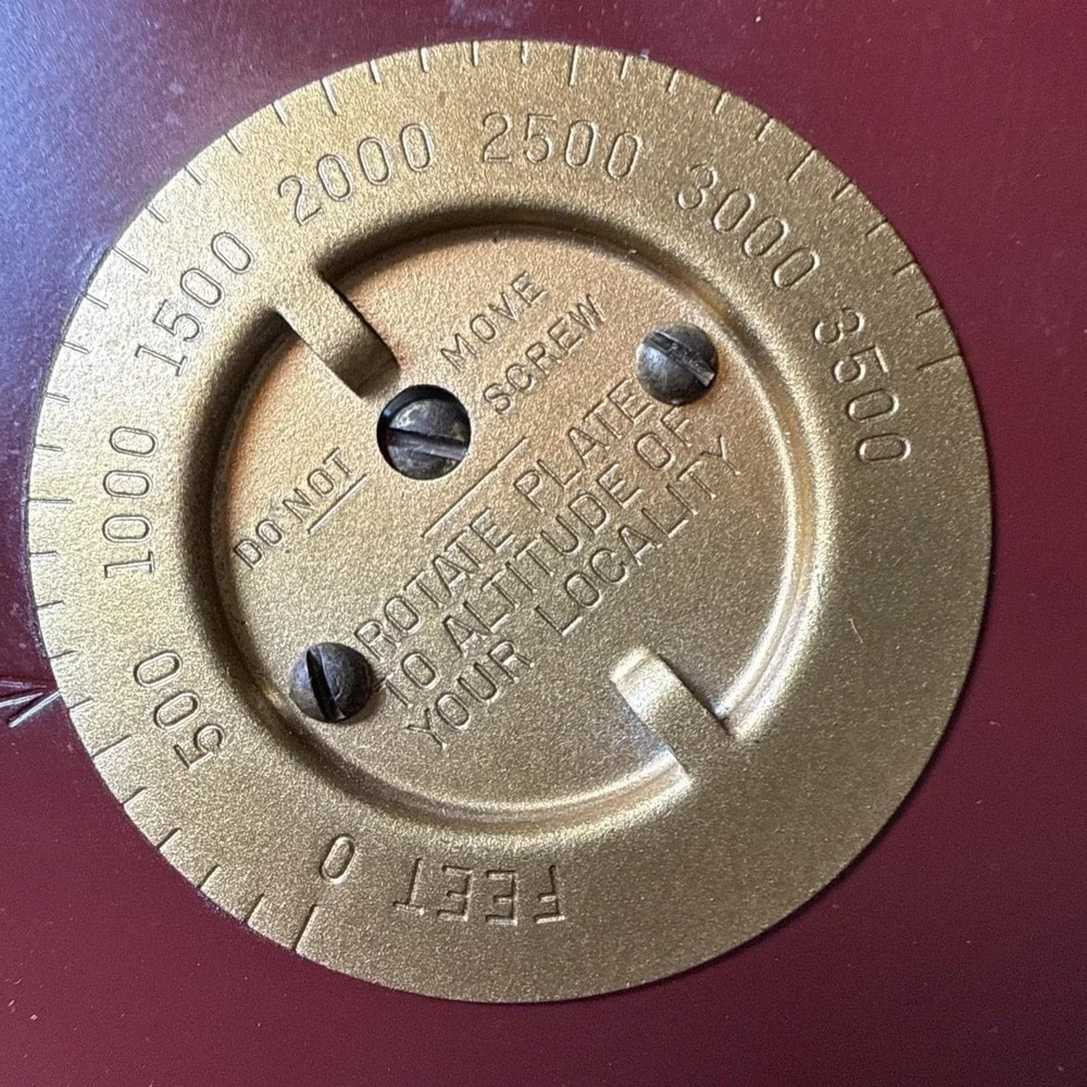Vintage Taylor Mahogany Wood Desktop Compensated Barometer 3 Gauges